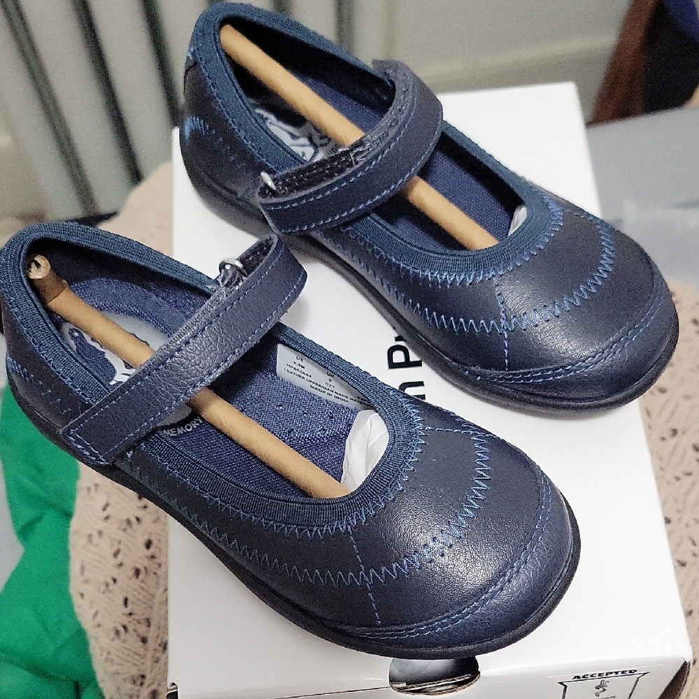 Hush Puppies Dark Blue Kids Dress Shoes